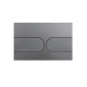 Панель смыва Koer KT-0604-07 240x160x10mm пластиковая, кнопка округленная (цвет графит) (KR5325)