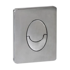 Панель смыва Koer KT-0606-01 157x198x10mm пластиковая, кнопка округленная (цвет хром) (KR5342)