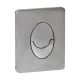 Панель смыва Koer KT-0606-01 157x198x10mm пластиковая, кнопка округленная (цвет хром) (KR5342)