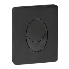 Панель смыва Koer KT-0606-05 157x198x10mm пластиковая, кнопка округленная (цвет черный матовый) (KR5343)
