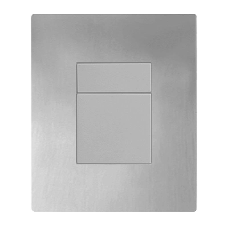 Панель смыва Koer KT-0607-01 157x198x10mm пластиковая, кнопка квадратная (цвет хром) (KR5344)