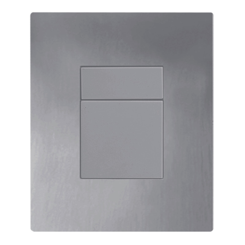 Панель смыва Koer KT-0607-07 157x198x10mm пластиковая, кнопка квадратная (цвет графит) (KR5345)