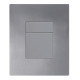 Панель смыва Koer KT-0607-07 157x198x10mm пластиковая, кнопка квадратная (цвет графит) (KR5345)