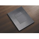 Панель смыва Koer KT-0607-07 157x198x10mm пластиковая, кнопка квадратная (цвет графит) (KR5345)