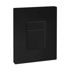 Панель смыва Koer KT-0607-05 157x198x10mm пластиковая, кнопка квадратная (цвет черный матовый) (KR5346)