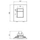 Инсталляция для подвесного унитаза Koer KT-0504-01 500x126x1150mm с панелью смыва KT-0607-01 хром (KR5348)