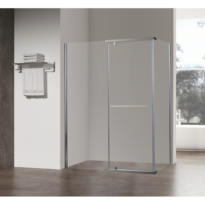 Душевая кабина без поддона Koer SR SC01-120x80x200-TR-01 прозрачное стекло Easy Clean 8мм, хром (KR5353)