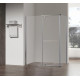 Душевая кабина без поддона Koer SR SC01-120x80x200-TR-01 прозрачное стекло Easy Clean 8мм, хром (KR5353)