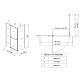 Душевая кабина без поддона Koer SR SC01-120x80x200-TR-01 прозрачное стекло Easy Clean 8мм, хром (KR5353)