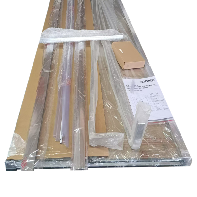Душевая кабина без поддона Koer SR SC01-120x80x200-TR-01 прозрачное стекло Easy Clean 8мм, хром (KR5353)