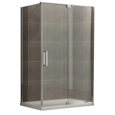 Душевая кабина без поддона Koer SR SC02-120x90x200-TR-01 прозрачное стекло Easy Clean 8мм, хром (KR5354)