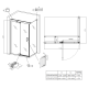 Душевая кабина без поддона Koer SR SC02-100x80x200-TR-01 прозрачное стекло Easy Clean 8мм, хром (KR5355)