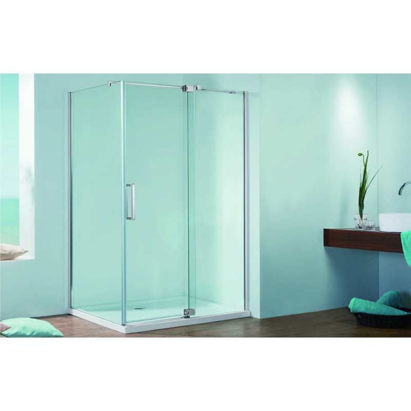 Душевая кабина без поддона Koer SR SC02-100x80x200-TR-01 прозрачное стекло Easy Clean 8мм, хром (KR5355)