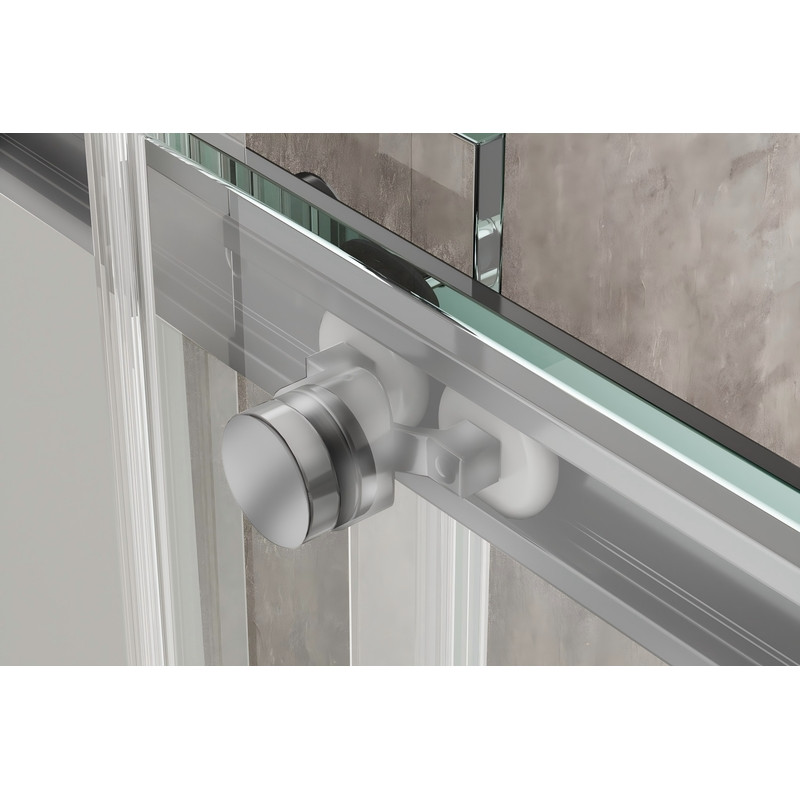 Душевая кабина без поддона Koer SR SC03-100x100x200-TR-01 прозрачное стекло Easy Clean 6мм, хром (KR5357)