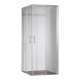 Душевая кабина без поддона Koer SR SC03-100x100x200-TR-01 прозрачное стекло Easy Clean 6мм, хром (KR5357)