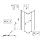 Душевая кабина без поддона Koer SR SC03-100x100x200-TR-01 прозрачное стекло Easy Clean 6мм, хром (KR5357)