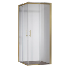 Душевая кабина без поддона Koer SR SC03-90x90x200-TR-12 прозрачное стекло Easy Clean 6мм, матовое золото (KR5358)