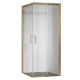 Душевая кабина без поддона Koer SR SC03-90x90x200-TR-12 прозрачное стекло Easy Clean 6мм, матовое золото (KR5358)