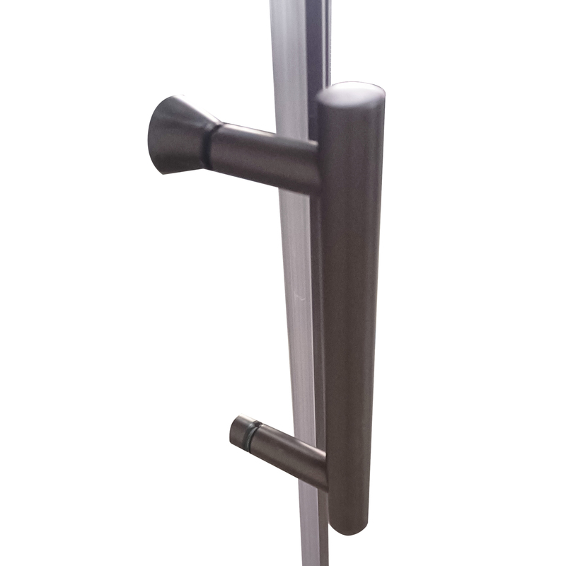 Душевая кабина без поддона Koer SR SC03-90x90x200-TR-07 прозрачное стекло Easy Clean 6мм, графит (KR5359)