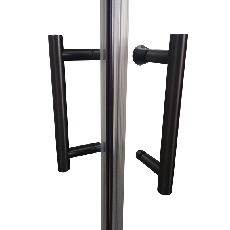 Душевая кабина без поддона Koer SR SC03-90x90x200-TR-07 прозрачное стекло Easy Clean 6мм, графит (KR5359)