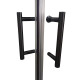 Душевая кабина без поддона Koer SR SC03-90x90x200-TR-07 прозрачное стекло Easy Clean 6мм, графит (KR5359)