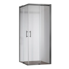 Душевая кабина без поддона Koer SR SC03-90x90x200-TR-07 прозрачное стекло Easy Clean 6мм, графит (KR5359)