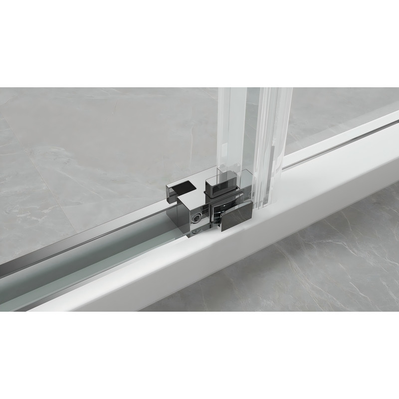 Душевая кабина без поддона Koer SR SC03-90x90x200-TR-07 прозрачное стекло Easy Clean 6мм, графит (KR5359)