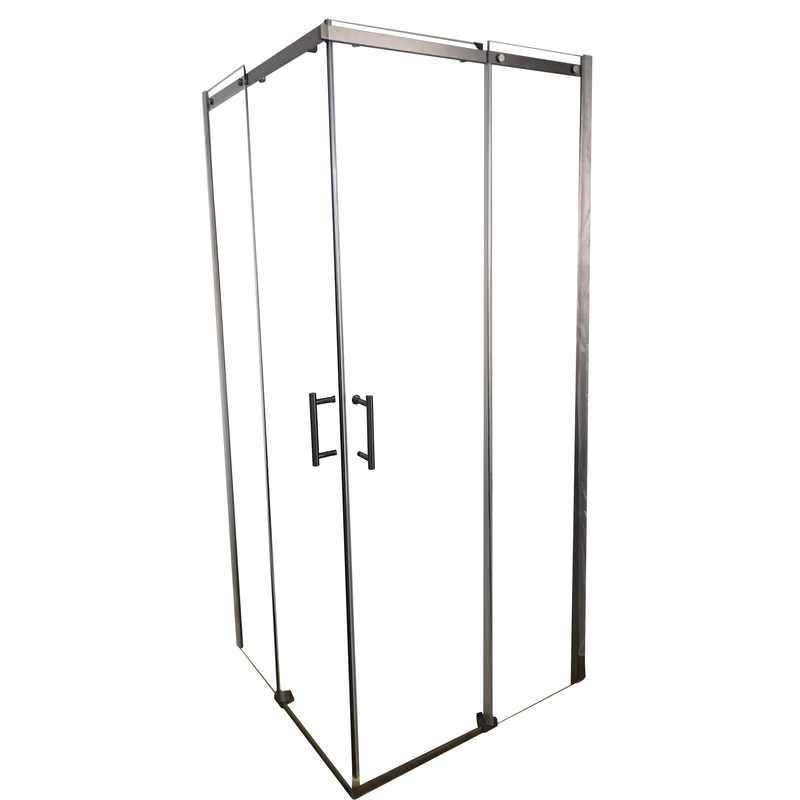 Душевая кабина без поддона Koer SR SC03-90x90x200-TR-07 прозрачное стекло Easy Clean 6мм, графит (KR5359)