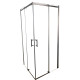 Душевая кабина без поддона Koer SR SC03-90x90x200-TR-07 прозрачное стекло Easy Clean 6мм, графит (KR5359)