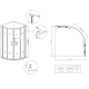 Душевая кабина без поддона Koer SR SC04-100x100x195-TR-01 прозрачное стекло Easy Clean 5мм, хром (KR5361)