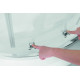 Душевая кабина без поддона Koer SR SC04-100x100x195-TR-01 прозрачное стекло Easy Clean 5мм, хром (KR5361)