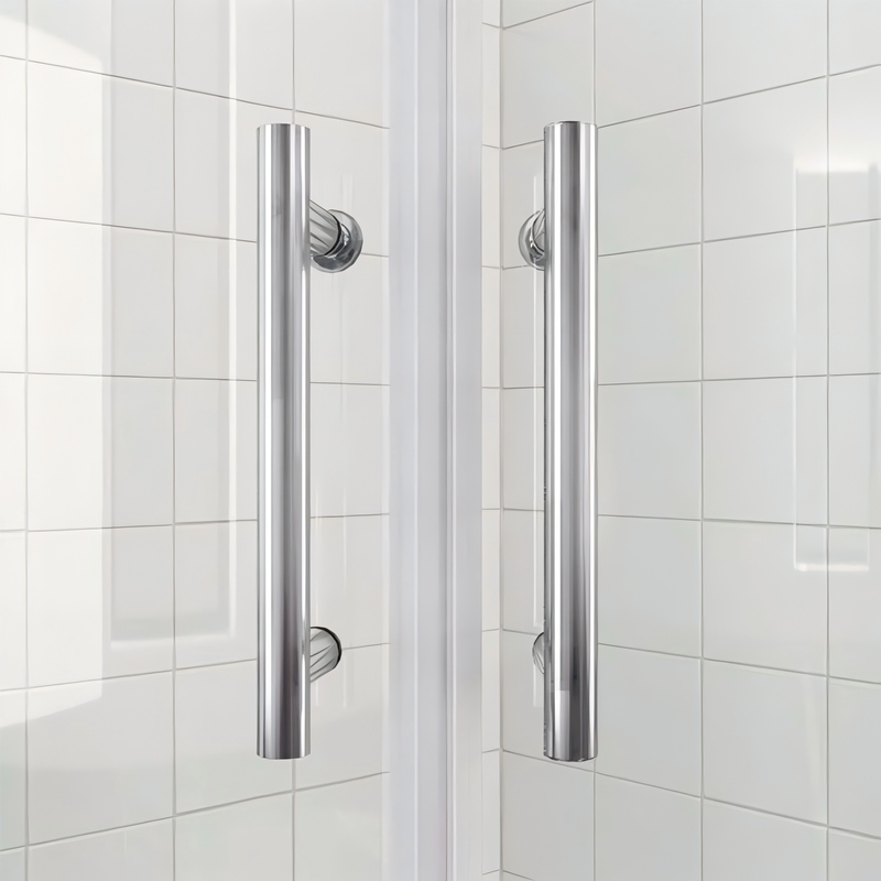 Душевая кабина без поддона Koer SR SC04-100x100x195-TR-01 прозрачное стекло Easy Clean 5мм, хром (KR5361)
