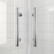 Душевая кабина без поддона Koer SR SC04-100x100x195-TR-01 прозрачное стекло Easy Clean 5мм, хром (KR5361)