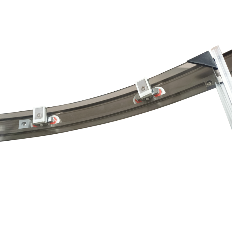 Душевая кабина без поддона Koer SR SC04-90x90x195-TR-07 прозрачное стекло Easy Clean 5мм, графит (KR5362)