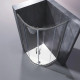 Душевая кабина без поддона Koer SR SC04-90x90x195-TR-07 прозрачное стекло Easy Clean 5мм, графит (KR5362)
