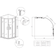 Душевая кабина без поддона Koer SR SC04-90x90x195-TR-07 прозрачное стекло Easy Clean 5мм, графит (KR5362)