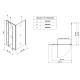 Душевая кабина без поддона Koer SR SC05-90x90x195-TR-01 прозрачное стекло Easy Clean 6мм, хром (KR5363)