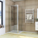 Душевая кабина без поддона Koer SR SC05-90x90x195-TR-01 прозрачное стекло Easy Clean 6мм, хром (KR5363)