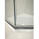 Душевая кабина без поддона Koer SR SC06-90x90x200-TR-01 прозрачное стекло Easy Clean 8мм, хром (KR5364)