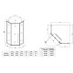 Душевая кабина без поддона Koer SR SC06-90x90x200-TR-01 прозрачное стекло Easy Clean 8мм, хром (KR5364)
