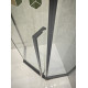 Душевая кабина без поддона Koer SR SC06-90x90x200-TR-07 прозрачное стекло Easy Clean 8мм, графит (KR5366)