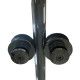 Дверь в нишу Koer SR SD06-120x220-TR-01 прозрачное стекло Easy Clean 8мм, хром (KR5367)
