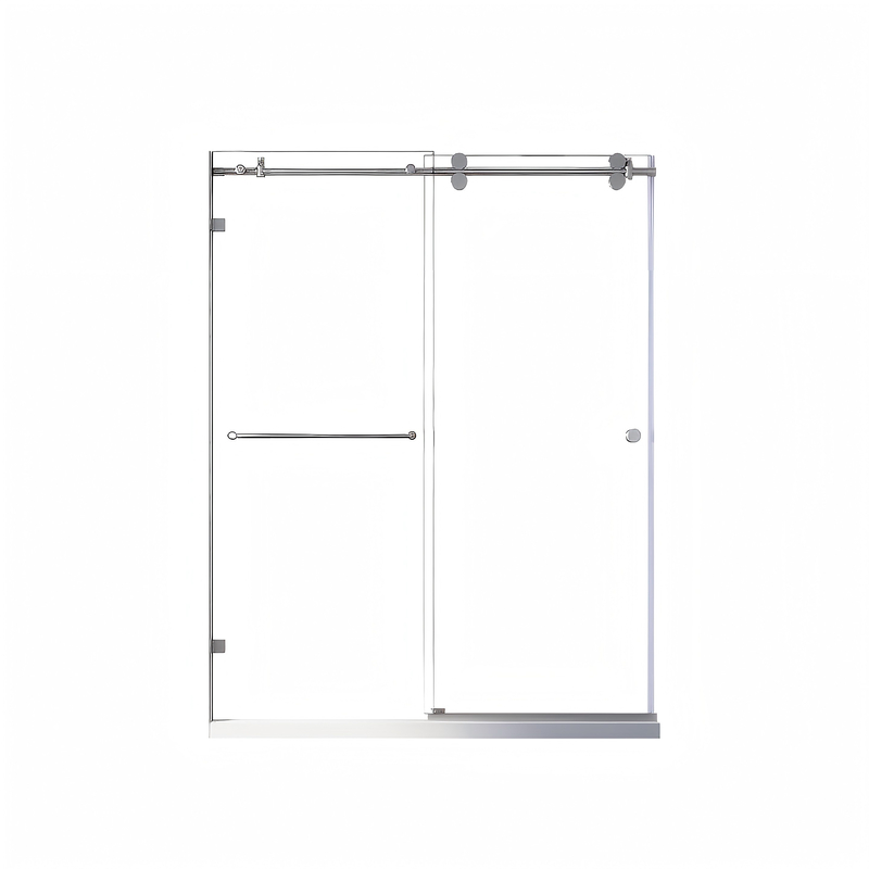 Дверь в нишу Koer SR SD06-120x220-TR-01 прозрачное стекло Easy Clean 8мм, хром (KR5367)