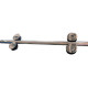 Дверь в нишу Koer SR SD06-120x220-TR-01 прозрачное стекло Easy Clean 8мм, хром (KR5367)