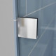 Дверь в нишу Koer SR SD06-140x220-TR-01 прозрачное стекло Easy Clean 8мм, хром (KR5368)