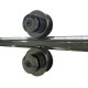 Дверь в нишу Koer SR SD06-140x220-TR-01 прозрачное стекло Easy Clean 8мм, хром (KR5368)