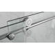 Дверь в нишу Koer SR SD06-140x220-TR-01 прозрачное стекло Easy Clean 8мм, хром (KR5368)