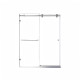 Дверь в нишу Koer SR SD06-140x220-TR-01 прозрачное стекло Easy Clean 8мм, хром (KR5368)