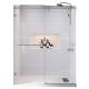 Дверь в нишу Koer SR SD06-140x220-TR-01 прозрачное стекло Easy Clean 8мм, хром (KR5368)