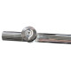 Дверь в нишу Koer SR SD06-140x220-TR-01 прозрачное стекло Easy Clean 8мм, хром (KR5368)